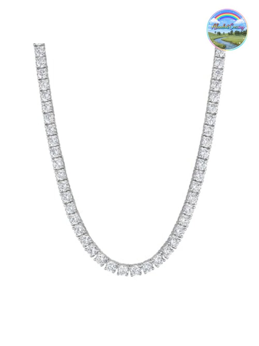 14K Gold Plated CZ Tennis Choker Necklace Women